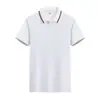 Nueva Camisa Polo de Verano con Cuello Hombres Manga Corta Color Sólido Ropa de Trabajo Marca de Moda para Hombres y Mujeres Camiseta Estampada Logo de Ropa de Trabajo Set