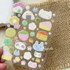 Pegatina Jelly Panda Baja Saturación Chica Fresa Corazón Pastel Ins Funda para Teléfono Móvil iPad Manual Decoración Pegatina