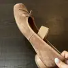 Piel de oveja súper suave~punta cuadrada retro lazo elástico zapatos planos de ballet Mary Jane para mujer