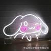 Popular Iluminación Led Animal Gato Animación Luz de Neón Carácter Luminoso Valla Publicitaria Luz de Forma Creativa
