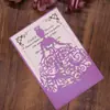 Convites Personalizados, Vários Estilos e Tamanhos, Opções de Papel Disponíveis, Design Vazado, Estampagem Dourada, Convites de Casamento, Estilo Europeu Especial com Envelopes