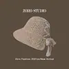 Sombrero de Paja con Cinta Francesa de Espalda Dividida Cubre-Rostro Protector Solar para Mujer Estilo Japonés ins Sombrilla de Viaje Sombrero de Pescador Venta al por Mayor