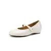 Estilo Suave~Sapatos Mary Jane Acolchoados Estilo Francês Inspirados em Chanel com Fivela Única, Detalhes de Pérolas, Bico Redondo e Salto Baixo para o Início do Outono de 2026