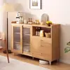 Aparador integrado de estilo japonés contra la pared, mueble de té de pared para sala de estar, mueble de almacenamiento de cocina, mueble de almacenamiento, mueble con cajones, mueble de almacenamiento
