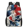 Mochila Messi Mundial de Fútbol Alrededores Mochila Escolar para Estudiantes Gran Capacidad Poliéster Mochila Reductora de Carga Bolsa para Computadora Dibujos Animados