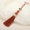 6cm Xiangyun Pequeno Pingente de Franja com Borla Joia Artesanal Decoração Pingente para Capa de Celular Pingente Marcador de Página Acessórios de Grampo de Cabelo