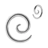 Pendientes de Caracol Electroplateados de Acero Inoxidable Transfronterizos Expansores de Oreja Dorados Simples Piercing Integrado en el Lóbulo de la Oreja 1.6-10mm