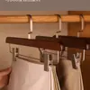 Percha de Madera Maciza para Pantalones, Pinza de Madera para Pantalones, Pinza para Faldas, Percha para Tienda de Ropa, Percha para Pantalones que no Deja Marca, Pinza de Madera para Pantalones para el Hogar