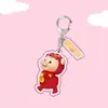 Llavero de Acrílico para Regalo de Mercancía de Piggy Man, Mismo Estilo que la Llave del Coche, Linda Decoración de Película, Colgante para Mochila Escolar