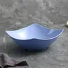 Popular Tazón de Sopa de Plástico Imitación Porcelana PP, Tazón Cuadrado, Plato, Plato de Ensalada Occidental, Tazón para Platos Fríos, Plato para Frutas, Tazón para Fideos, Tazón con Esquinas Redondeadas
