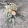 Venta de Liquidación al 90% de descuento: Zhinian Ramo de Rosas Secas Hecho a Mano Estilo Ins Fabricante de Flores Artificiales Decoración del Hogar Decoración de Flores Falsas Transfronteriza