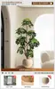 Planta Verde Artificial Spathiphyllum, Planta Verde Falsa de Lujo de Gama Alta para Interior Sala de Estar, Planta en Maceta, Adorno Decorativo Realista para el Piso
