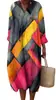 2026 Nuevo Estilo Estilo Resort de Playa Bohemio Impreso en 3D Cuello en V Holgado Vestido de Manga Larga Cubre-traje de Playa para Mujer