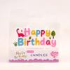 Velas de Letras de Cumpleaños Creativas en Inglés Nuevas Velas de Placa de Letras Creativas para Decoración de Pastel Coloridas de Dibujos Animados