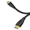 Suministro Grande de Fábrica A/C 1.5m Chapado en Oro hdmi a mini hdmi Cámara Dedicada