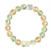 Pulsera Multicolor de Cristal Amarillo Natural para Atraer Riqueza y Buena Suerte, Pulsera Pixiu para Mujer, Joyería de Cuentas de Alta Gama, Regalo para Niñas