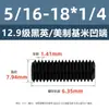 Tornillos de Fijación con Cabeza Avellanada Estándar Británico y Americano Grado 12.9, Tornillos Sin Cabeza de Allen, Tornillos de Fijación para Máquina 2 # 4 # 1/4