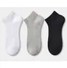 Meias Esportivas Masculinas de Algodão Respirável com Malha Anti-Odor Finas para Primavera e Verão, Cano Curto, Invisíveis (Tipo Barco)