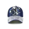 Comércio Exterior Transfronteiriço Novo Boné de Baseball de Brim Bordado à Mão com Strass Chapéu Tendência para Lazer ao Ar Livre Proteção Solar Amazon Xiyin