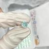 Pendientes de Zirconia Facetada Color Azul Glaciar Rosa Menta Sensación Fresca Brillantes Diseño Ins Pendientes de Moda