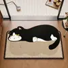 Alfombra de Piso para Baño de Dibujos Animados Dopamina 2026 Nuevo Estilo Americano Entrada de Baño Alfombrilla Absorbente para Pies Inodoro Alfombrilla Antideslizante