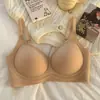 Confortável calcinha sem costura com toque de pele para mulheres, sem aro, bojos 3D, push-up, levanta, anti-flacidez, calcinha feminina com adesivo de gelatina