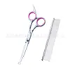 Tesouras para Tosquia de Animais de Estimação, Tesouras Integradas de Aço Integral para Aparar Pelos de Cachorro, Tesouras Domésticas de Dentes Planos, Tesouras Curvas, Suprimentos Exclusivamente para Vendas Transfronteiriças