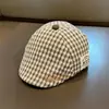 Gorra de pico estilo Otoño e Invierno para niños, Sombrero estilo Británico para bebé niña, Sombrero de sol de verano para niños, Gorra a cuadros hacia adelante, Boina