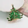 Z1236 Broches Europeos y Americanos Más Vendidos, Broches de Corona Navideña, Papá Noel, Broches de Árbol de Navidad al por Mayor