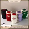 Popular Taza de Acero Inoxidable 316 Estilo Ins con Pantalla de Temperatura, Doble Pared Aislada con Correa, Taza de Viaje Portátil y Elegante