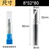 Fresa de un filo de acero de tungsteno para acrílico, PVC, madera, grabado publicitario, cuchillo de corte CNC, fresadora, herramienta especial CNC