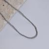 Nuevo collar de perlas polo recomendado cadena para la clavícula collar de perlas de vidrio gris collar de perlas redondas elegante