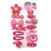 Nuevo pasador para el pelo de oso fresa lindo para niños, estrella, pasador Dailou, traje para niños, clip para flequillo, clip para cabello suelto para niñas