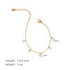 Sl113 Pulseira Elegante e Versátil com Pingente de Pérola Pequena e Sino, Aço Titânio Banhado a Ouro 18K, Boa Retenção de Cor, Peça Única Dropshipping