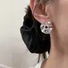 Pendientes de Encaje Weiss para Mujer, Diseño de Nicho, Agujas de Plata 925, Sensación de Alta Gama, Uso Diario Sencillo, Pendientes Versátiles para Ir al Trabajo
