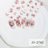 Calcomanías para Uñas Mariposa Rosa Nuevas Semitransparentes Rosa Retro Camelia DIY Calcomanías Decorativas para Uñas Flores Pequeñas
