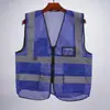 Chaleco de Seguridad Reflectante de Alta Visibilidad Xinma para Tráfico, Construcción y Saneamiento, Fluorescente Multibolsillo al por Mayor