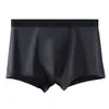 Calzoncillos bóxer de algodón puro para hombre, color liso, tiro medio, transpirables, talla grande, modernos, listos para regalar, venta al por mayor desde el fabricante