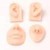 Características faciais de silicone perfurado lábio orelha nariz olho corpo piercing exibição broca ferramenta de prática de ensino modelo adereço