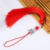 Colgante de Abanico con Borla 13 cm Borla Accesorios de Joyería para Ropa Adornos Colgantes de Aleación Mariposa Flauta de Abanico