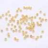 Cuentas de Posicionamiento Color-Preservante Chapadas en Oro de 18 Quilates Materiales para Accesorios DIY Sujetadores Finales Cuentas Clip-On Artesanía Tradicional DIY
