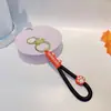 Lanyard de garra de gato de borracha macia de desenho animado pingente de chaveiro de carro acessórios de chaveiro de cor de doce macaron fofo decoração de bolsa