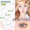 Menglu W-59 Cílios Inferiores Maquiador Naturais Artificiais Transparentes Falsos Cílios Cluster Único Feminino Peça Única