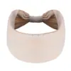 Diadema deportiva de algodón con ala ancha para mujer, de color liso, con nudo, antideslizante, ideal para yoga y antitranspirante.