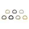 Acessórios de Ferragens para Bagagem com Argola D de 5 Pontos Largura Interna 1,6cm Argola D de Arame de Ferro Argola de Pendurar Semicircular Fivela para Alça de Bolsa Conector para Alça de Bolsa