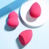 Esponja de Beleza Popular Transfronteiriça, Formato de Cabaça Gota d'Água Angulada para Pó, Esponja de Maquiagem, Uso Duplo para Aplicação Seca e Úmida, Almofada de Esponja