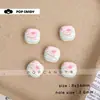 Pulsera Collar de Conejo de Casa de Dibujos Animados Bun con Cuentas Cadena para Teléfono Lindos Accesorios Hechos a Mano DIY Ins Cuentas Sueltas