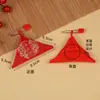 Bolsa con Cremallera Triangular Roja del Zodiaco Bordada Bolsa Aromática Festival de Mediados de Otoño Doce Bendiciones del Zodiaco Bolsa de la Suerte de Dibujos Animados Bolsa Vacía