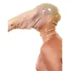 Capacete Sexy de Látex, Máscara de Látex, Brinquedos Sexuais para Adultos, Produtos para Adultos, Capacete para Role-Playing com Tubo