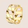 Cadena de anillo simple anillo de acero de titanio moda masculina ins anillo de hombre moderno sensación de alto nivel no se decolora joyería de moda transfronteriza